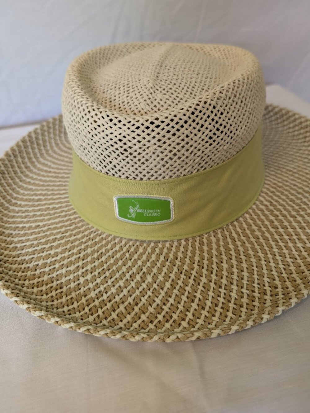 Kate Lord Y2K Bellsouth Classic Straw Sun Hat Golf Tournament S/M Preppy Resort - Picture 1 of 6